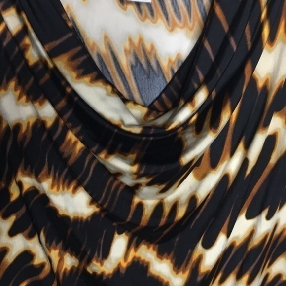 WORTHINGTON Stretch waterfall black sleeveless top - Picture 4 of 7